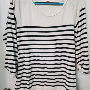 Long length, mid sleeve shirt